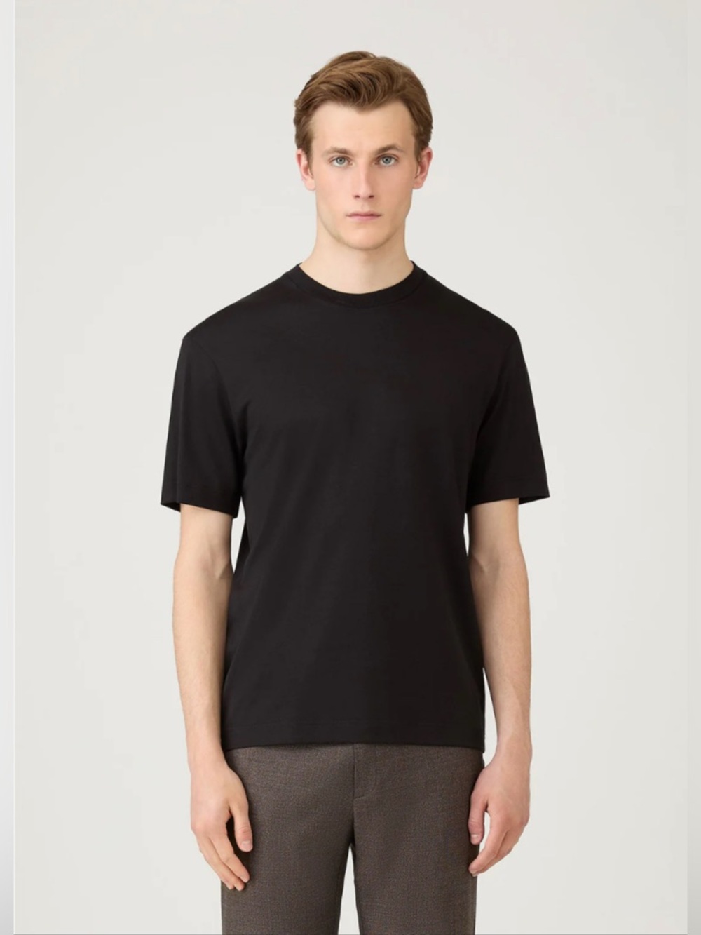 Sunspel Classic Crew Neck Black T-Shirt Made in England